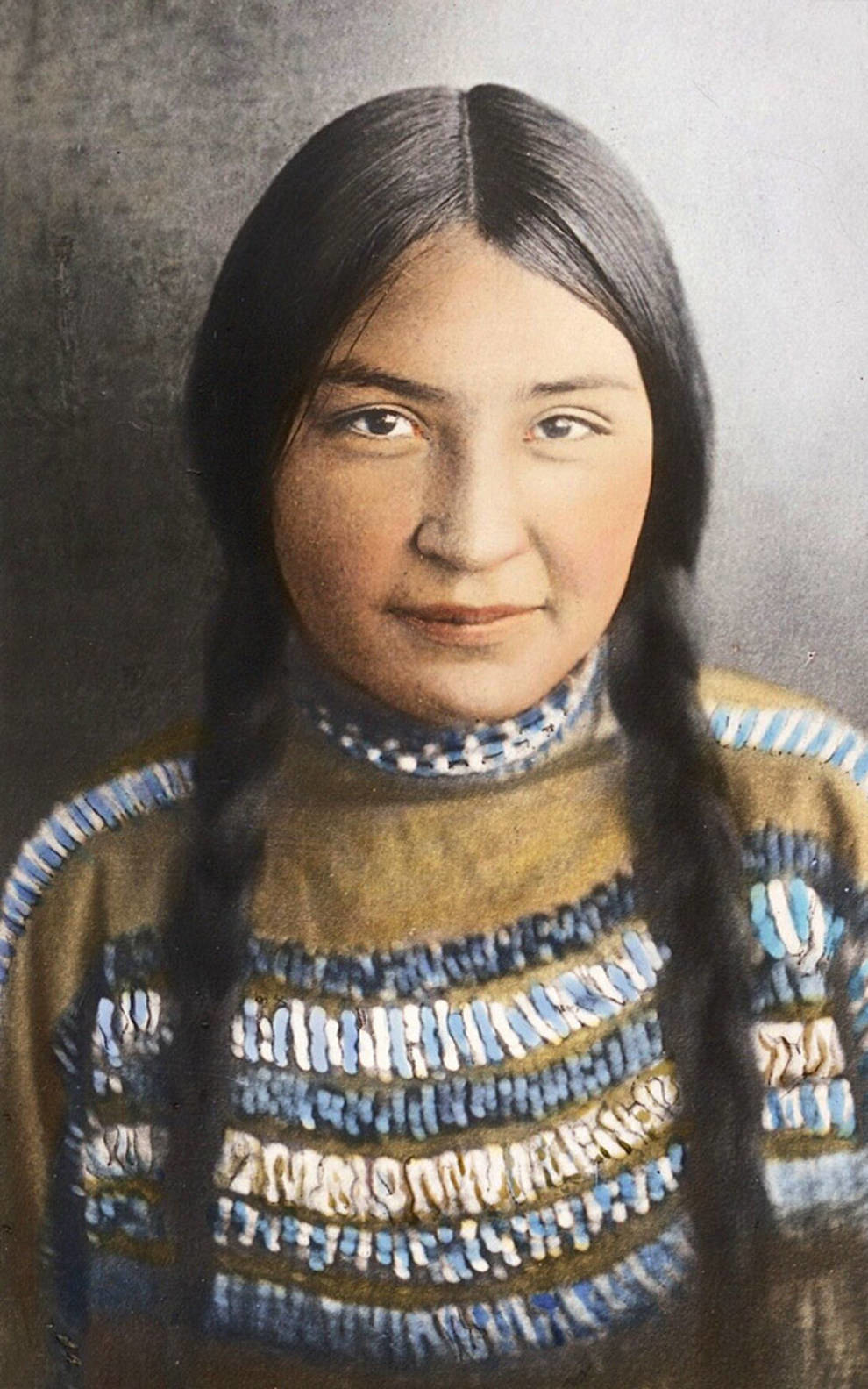 Фотографии индейцев конца XIX века в цвете