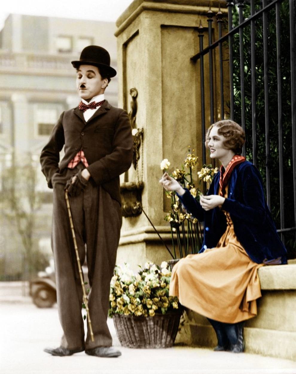 Rare photos of Charlie Chaplin in color