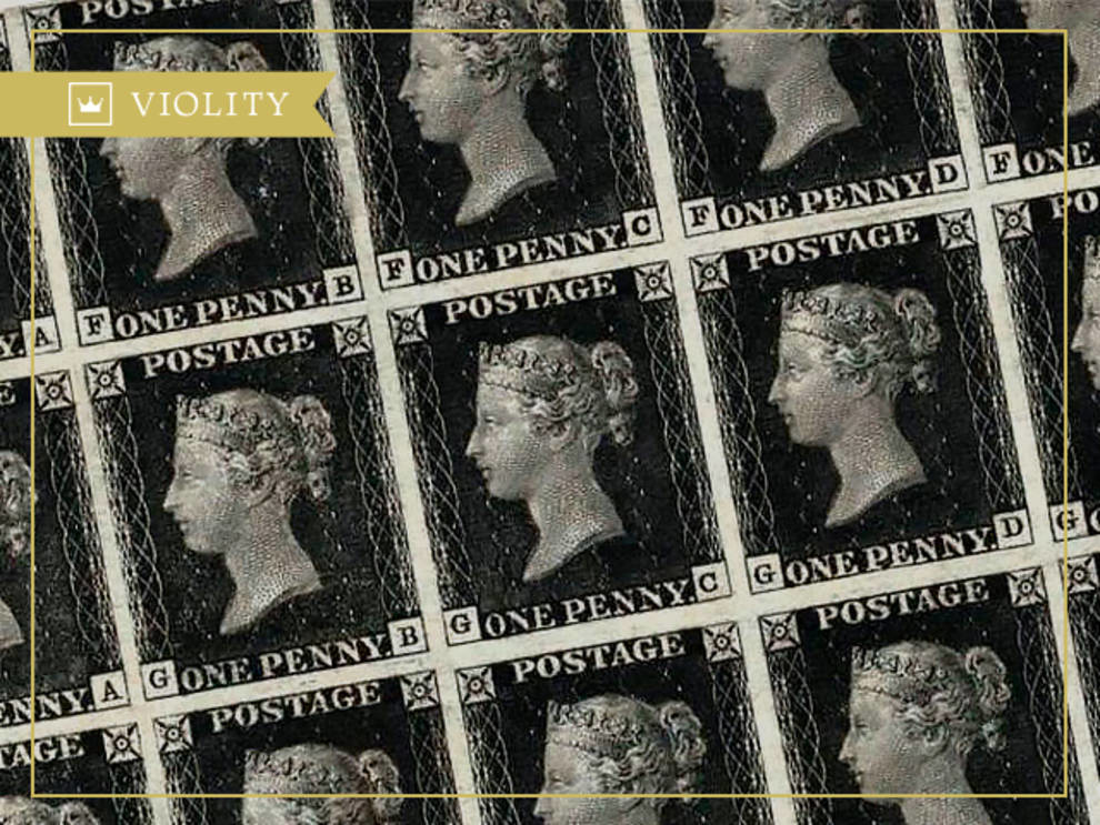 Why is the Black Penny postage stamp considered a rarity?