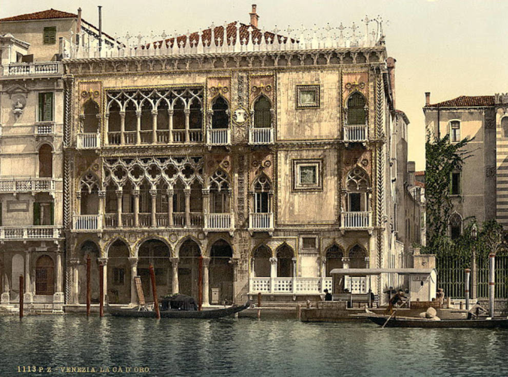 Цветные фотографии Венеции 1890-х годов