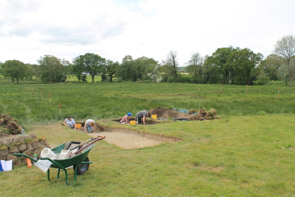 British students found an ancient stone ax