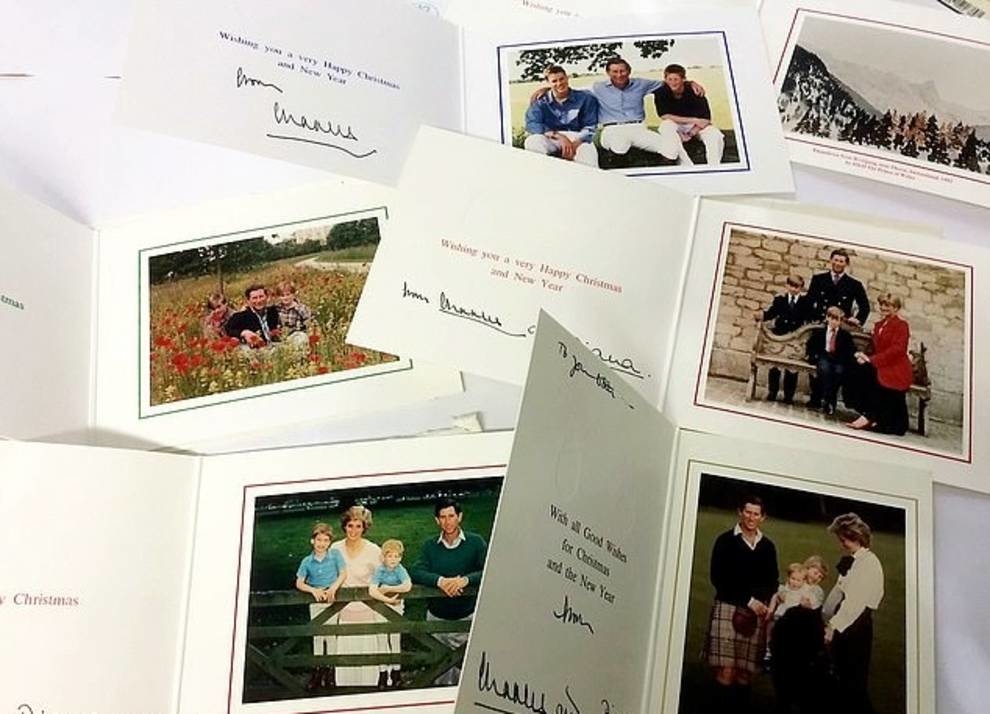 6 Christmas cards with royal congratulations 26 years lay untouched