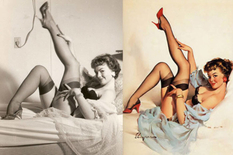Girls who posed for pin-up posters: reality - the picture