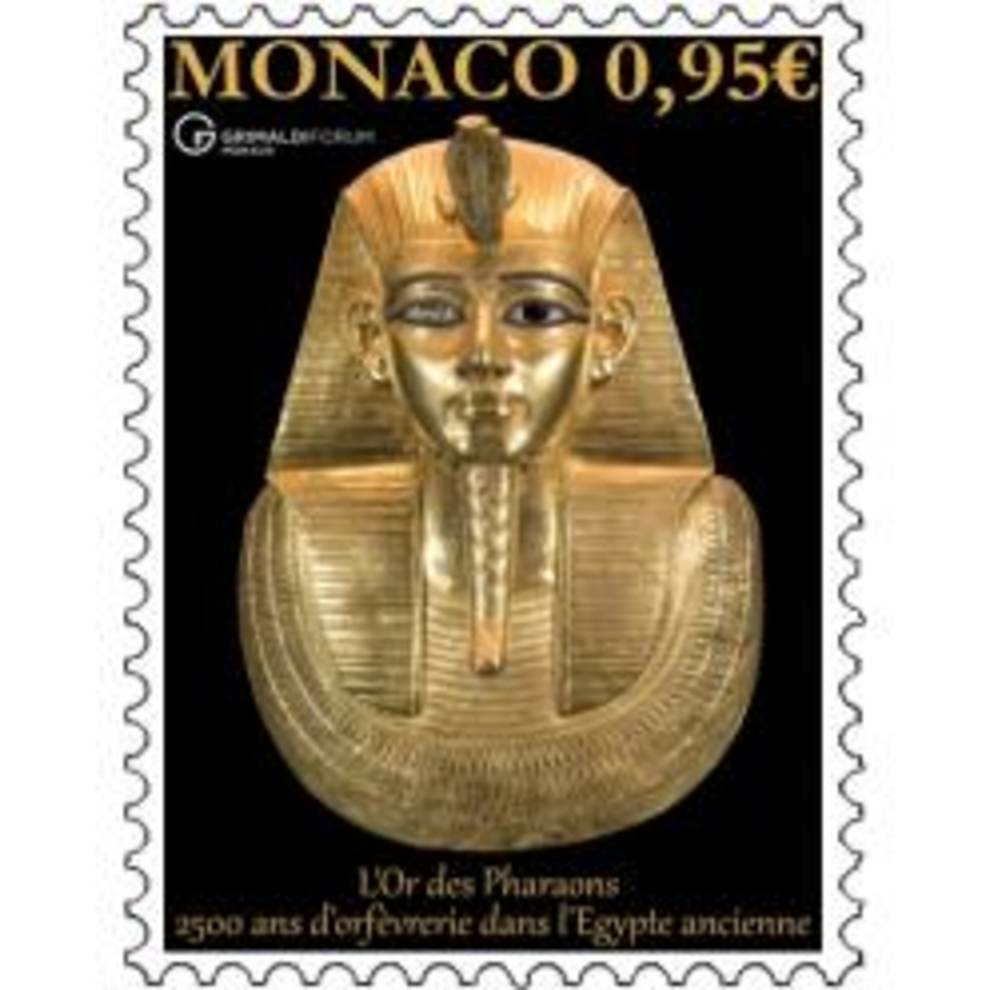 In Monaco released a postage stamp with a picture of a pharaoh