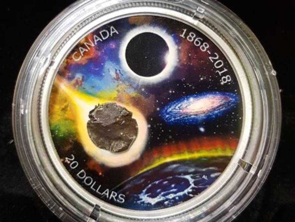 Space money: in Canada, coins with fragments of a meteorite