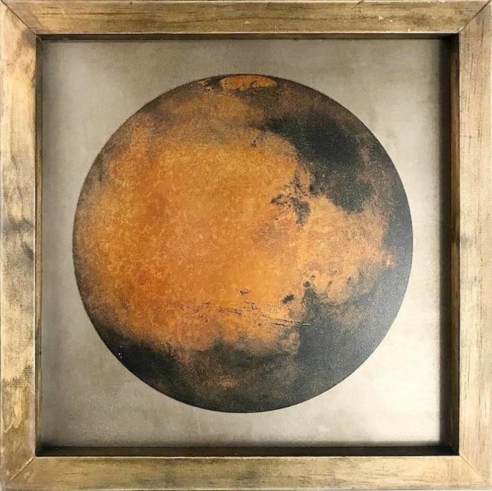 «Ржавый» портрет Марса дизайнера Барри Абрамса
