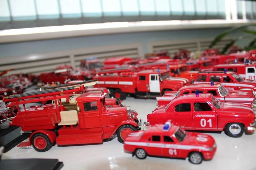 Personal fleet of firefighters of a passionate fireman