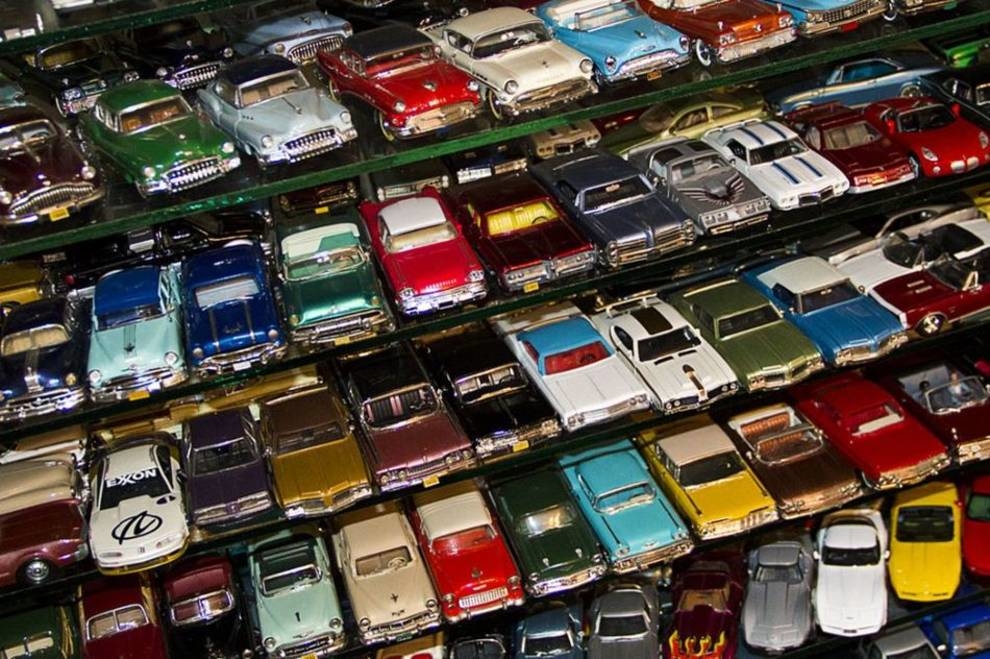 A collection of 4,000 cars that started with a double-decker bus