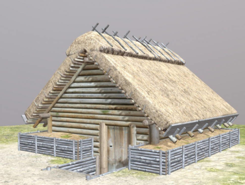 We showed how the deep Slavic housing of the IX-X century looks like