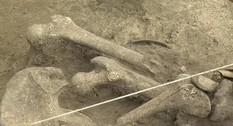На Ровненщине выкопали древний скелет человека со странным черепом