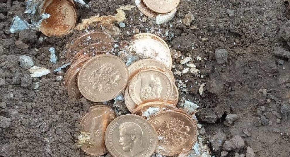 В Курске нашли клад золотых монет