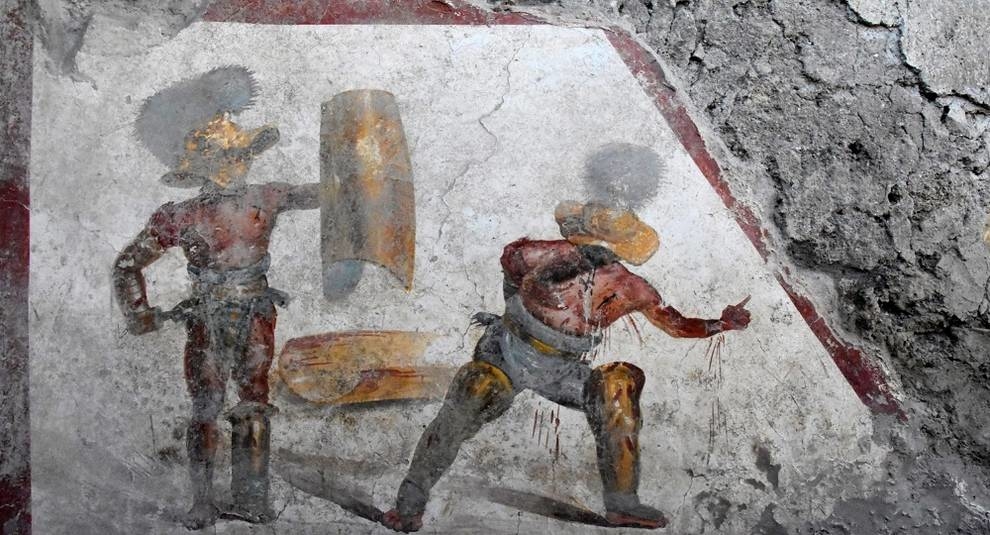 An impressive fresco has been discovered in Pompeii