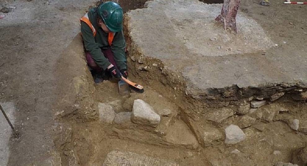 Remains of an ancient monastery found near an Abbey in Britain