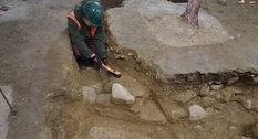 Remains of an ancient monastery found near an Abbey in Britain