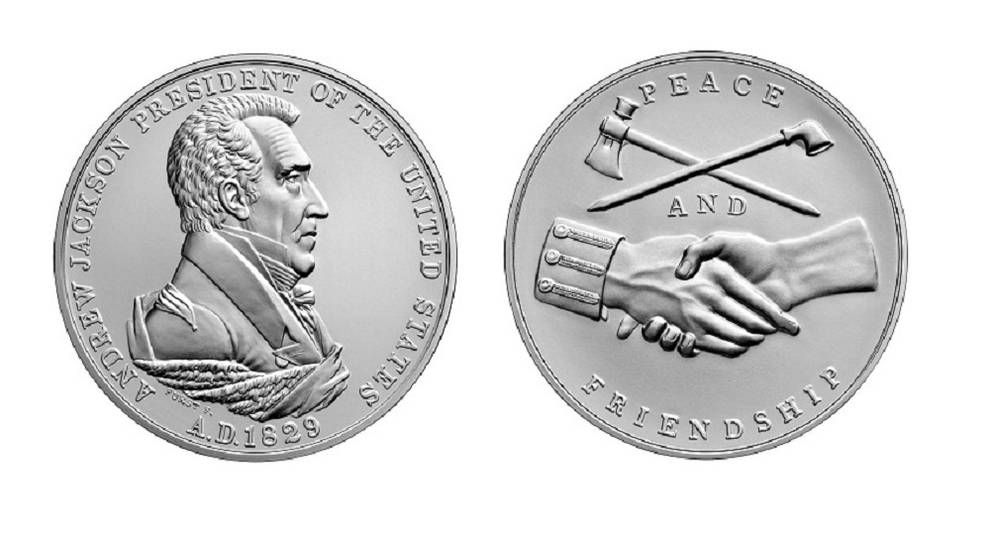 У США випустили срібну медаль, присвячену Ендрю Джексону