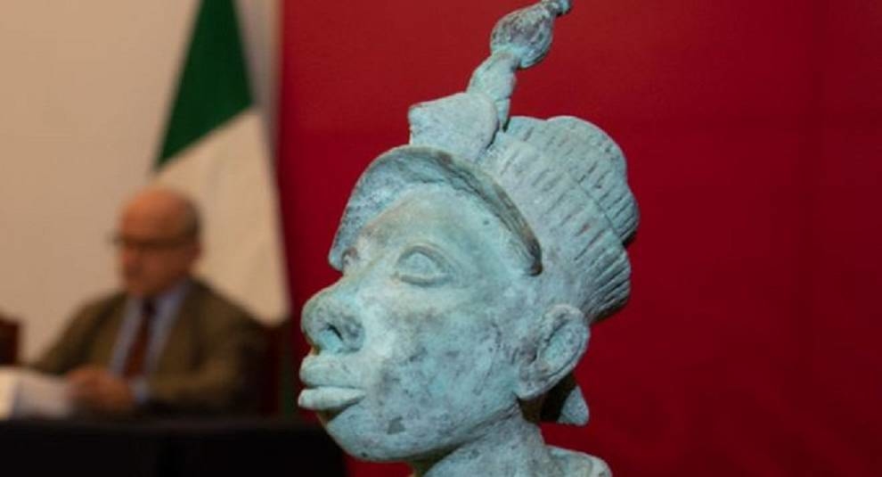 Nigeria returned a sculpture of the God from the Ife