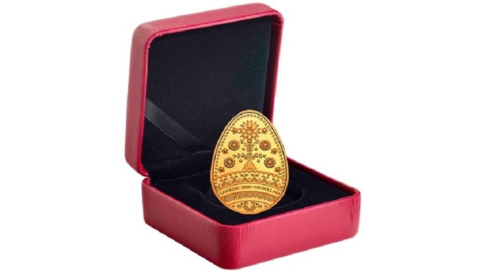 Pysanka coin from the Royal canadian mint