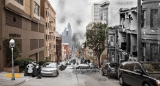 On the border between past and present: San Francisco in photo collages