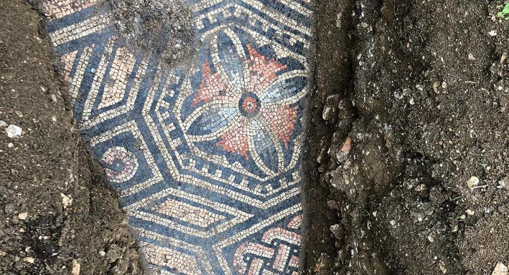 Ancient mosaics are being excavated in Italy