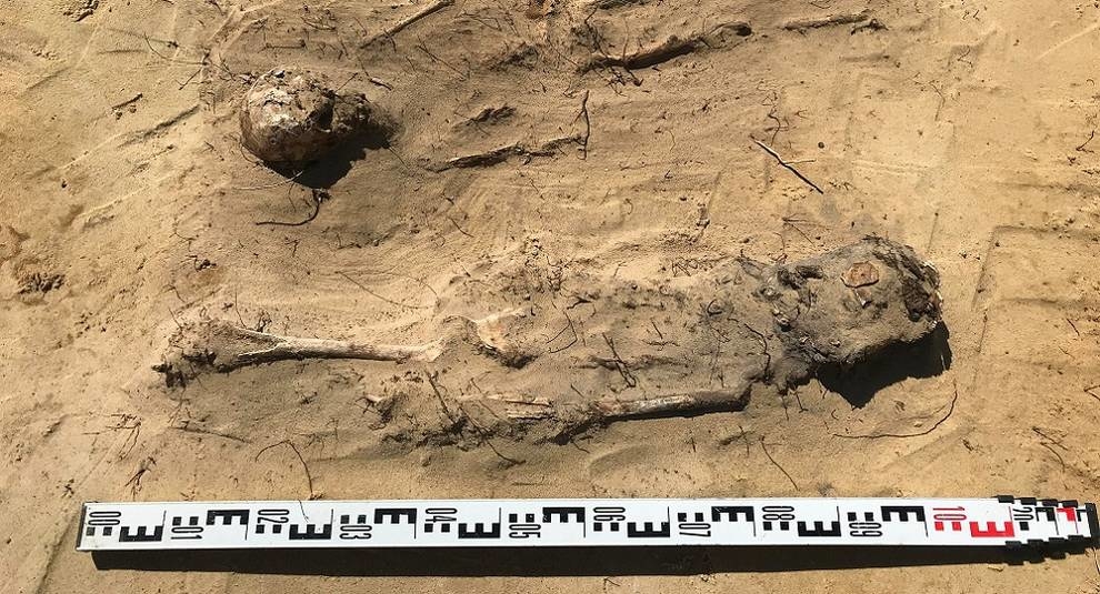Buried with coins in their mouths: workers stumbled upon a children's burial
