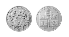 «Четыре пражские статьи»: в Чехии монету посвятили историческому событию