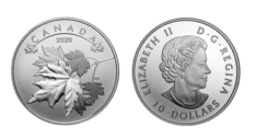 В Канаде выпущена новая монета с кленовыми листьями