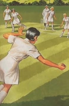July 26: female match on the game of cricket, 