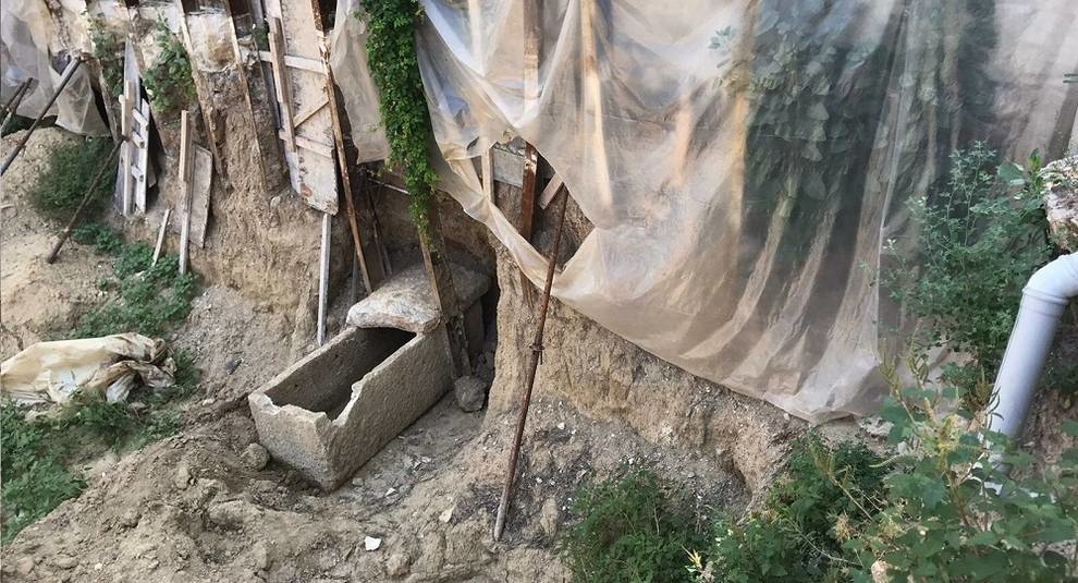 An ancient Roman sarcophagus was found in one of the districts of Izmir