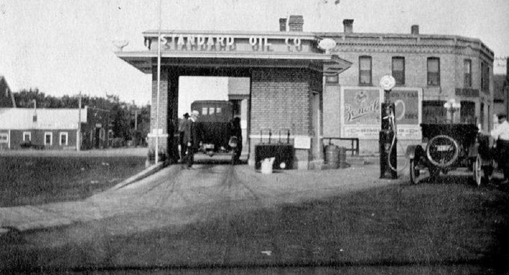 The smallest gas station in the world