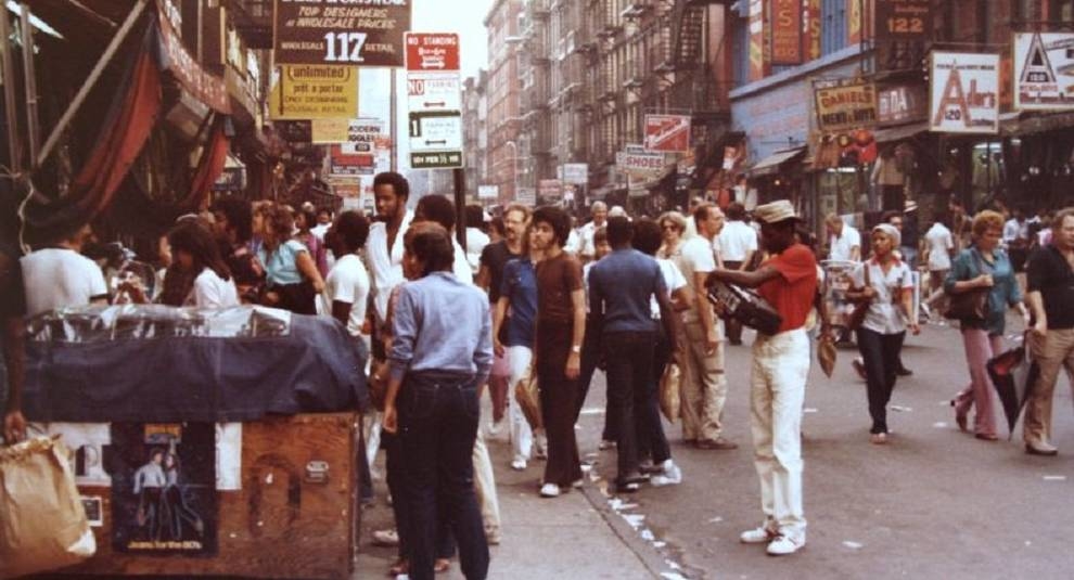 New York in a photo from 1980s