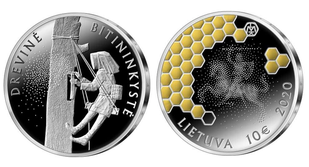 Мед і бджоли: Литва випустила срібну монету 