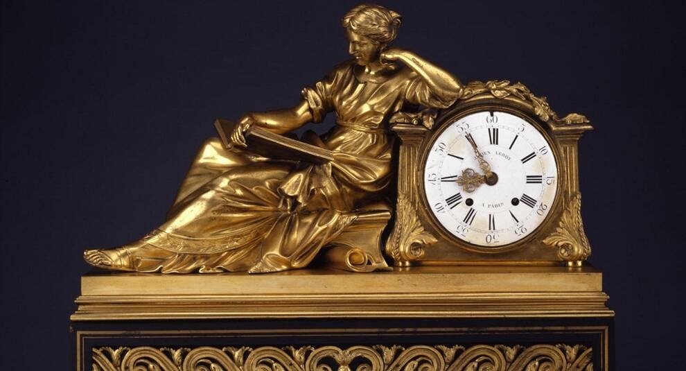 Collection of antique clocks at Waddesdon Manor