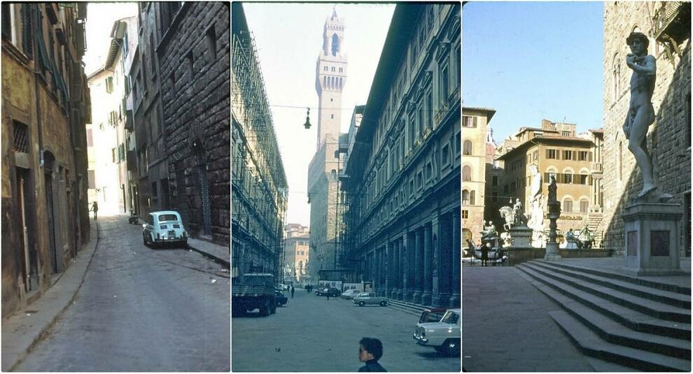The beauty of Florence in the photo of the 60s
