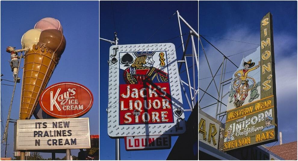 Creative advertising signs in the lens of John Margolis