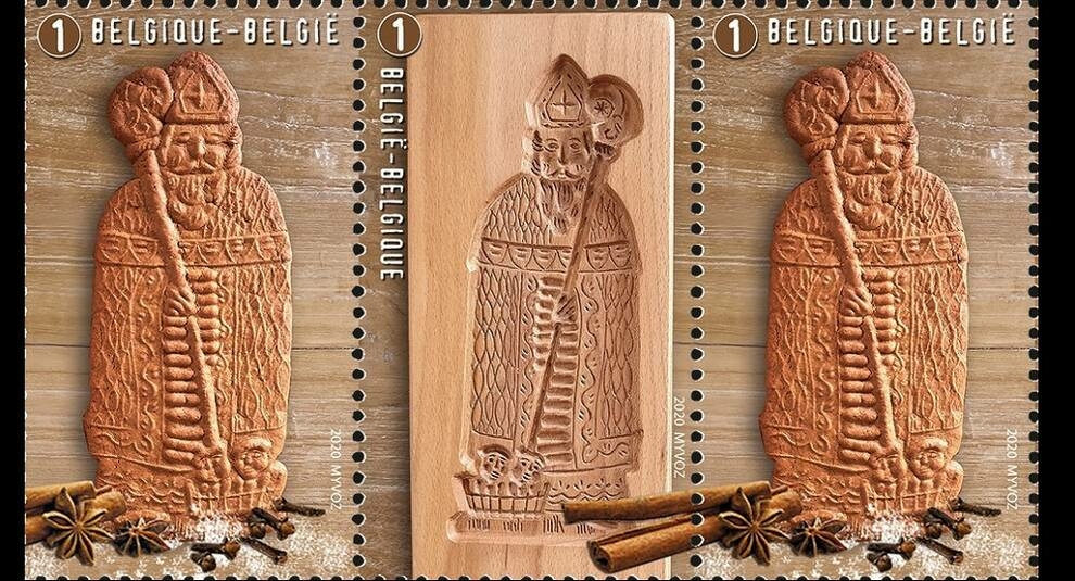 Cookies for Christmas: two new postage stamps printed in Belgium