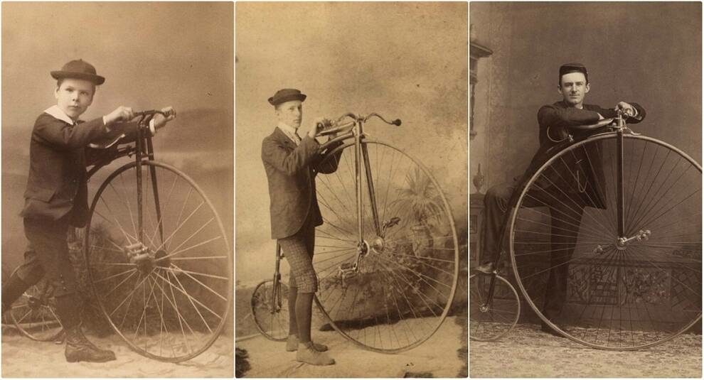 Penny-farthings: photos of popular bicycles in the Victorian era