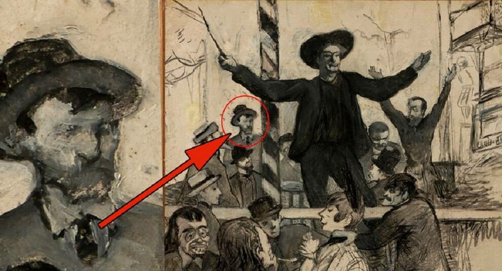 На одному з малюнків Тулуз-Лотрека знайшли зображення Ван Гога