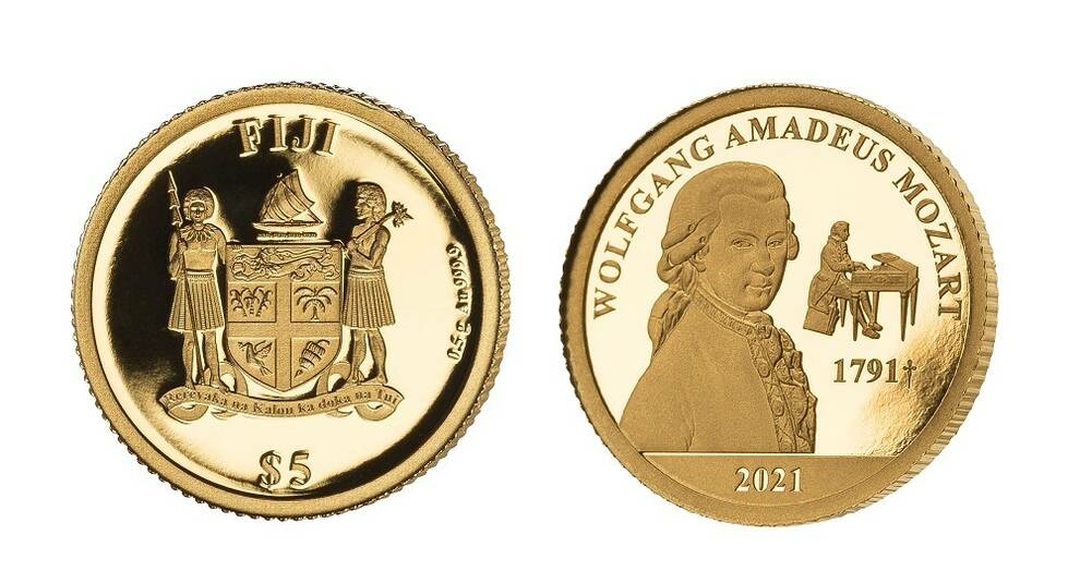 До 230-річчя з дня загадкової смерті Моцарта випущена золота монета