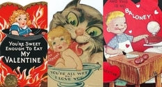 Странные открытки ко Дню святого Валентина начала XX века
