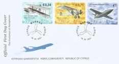 Кипр выпустил три марки с изображениями легендарных самолётов