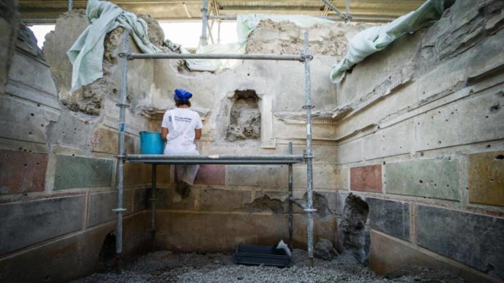 Роскошная вилла с редким украшением была обнаружена в Помпеях