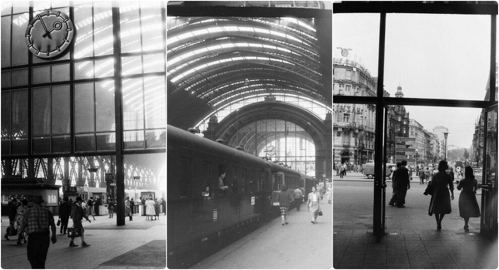 Легендарный вокзал Франкфурта, каким он был в середине прошлого века