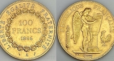 100 francs, 1886, 