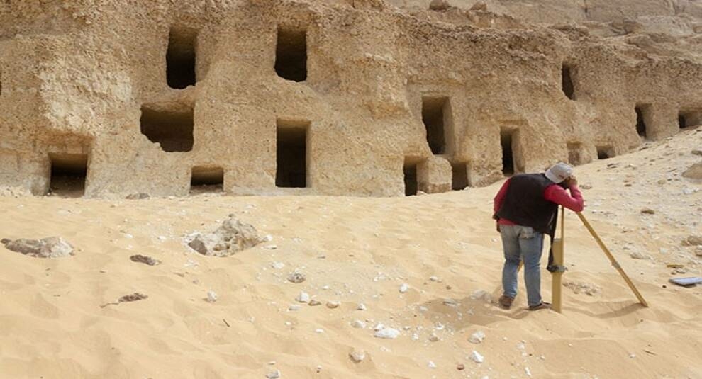 Egyptian archaeologists find 250 tombs carved into a mountain