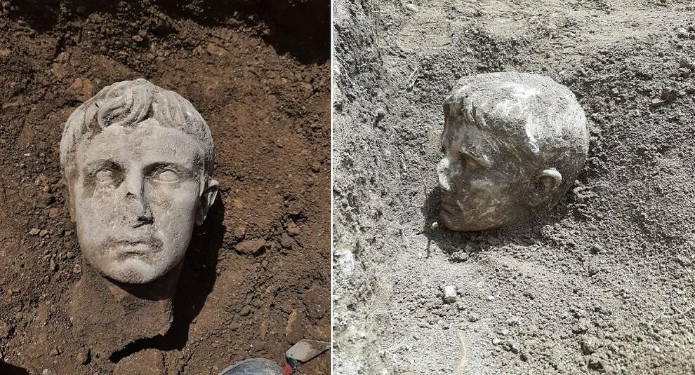 В итальянском городе Изерния нашли мраморную голову первого императора Римской империи