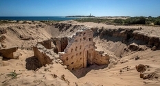 Ancient Roman ruins of a bath complex unearthed in Spain