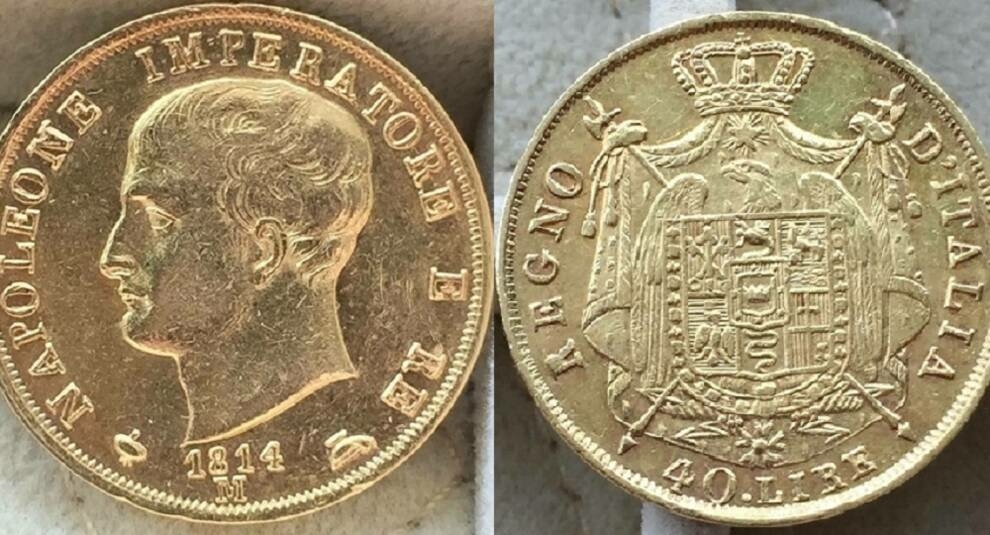 Королевство Италия, 40 лир (1814 год)