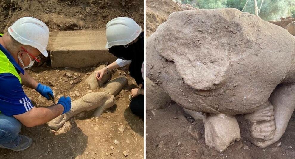 В Турции обнаружены две статуи времён древней Карии