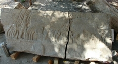 A relief depicting the battle of the Greeks with the Persians was found in Turkey