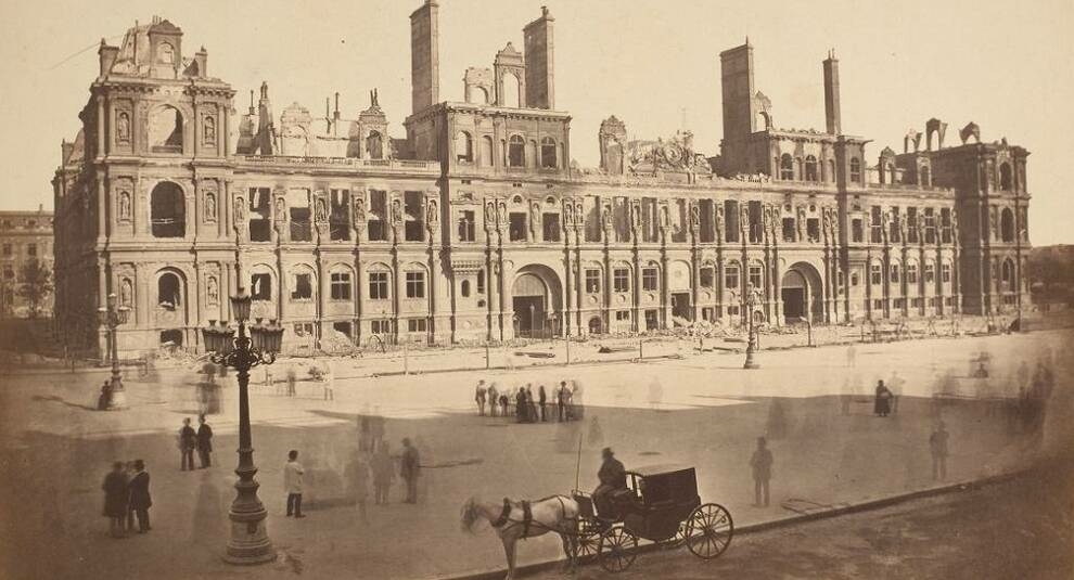 Фото последствий осады Парижа во время Франко-прусской войны